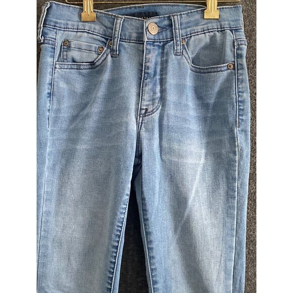 Aeropostale Blue Denim Jeans High Waisted Jegging 5 Pocket Women 00 Regular - Picture 3 of 16